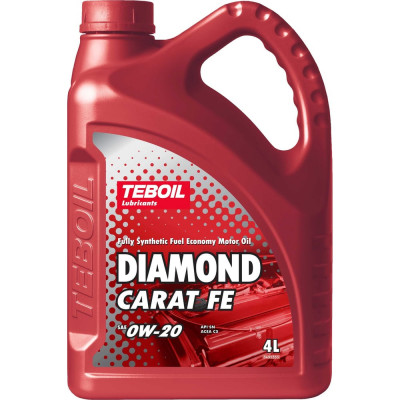 Моторное масло TEBOIL Diamond Carat FE 0W-20 Канистра 4л, вес нетто 3,352кг, TZK 3546317