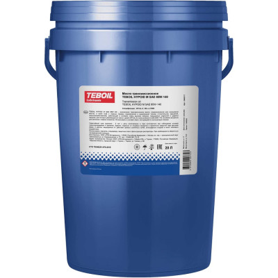 Трансмисионное масло TEBOIL Hypoid M 85W-140 Ведро 20л (TZK) (вес нетто 17 кг) 3465117