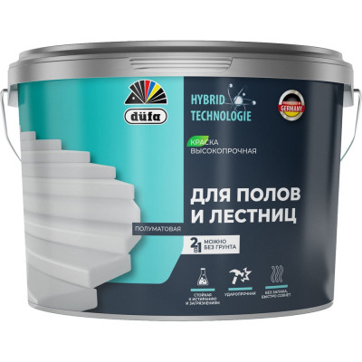 Краска для полов и лестниц Dufa ООО "Мефферт Продакшн" база1 9л МП00-012514