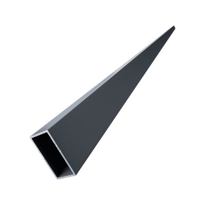 Лага для забора Русская Свая 40x20x1.5 мм, 2,5 м, серая RAL 7024, цинк+ порошковое покрытие laga-40-20-7024