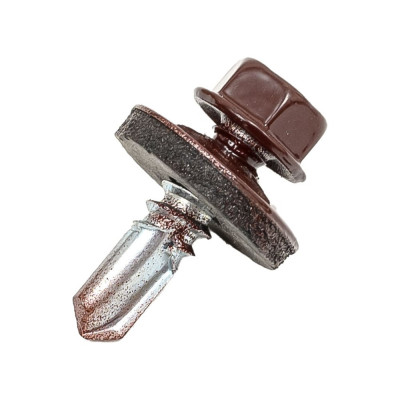 Саморез для крепления кровли STEELREX RAL8017 5.5x19, 70 шт. 0140055019B4000070328017