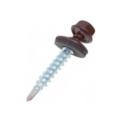 Саморез для крепления кровли STEELREX RAL8017 4.8x35, 60 шт. 0140048035B4000060328017