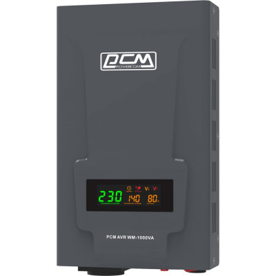 Стабилизатор напряжения Powercom WM-1000VA 800Вт 1000ВА графитовый 1928730