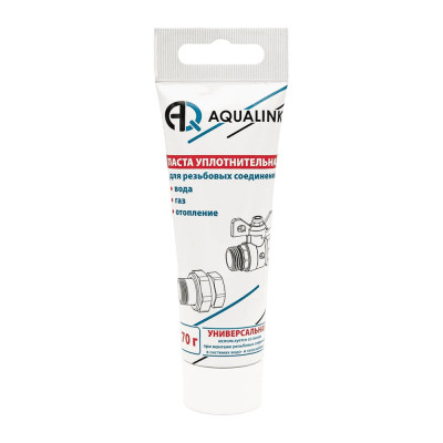 Паста уплотнительная для резьбовых соединений AQUALINK 250 г туба 02202