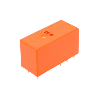 Реле силовое Schrack Technik PCB 2 перекл. конт, 8A, 24V DC, 5mm артикул Австрия RT424024