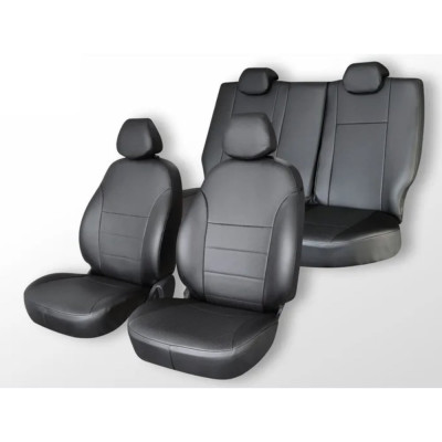 Чехлы на сиденья DEFLY Mitsubishi Outlander, 2005-2012, экокожа черная Mts3-2K