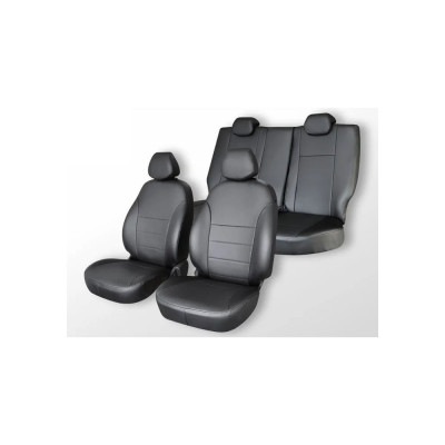 Чехлы на сиденья DEFLY Toyota Prius (XW20), 2003-2009, экокожа черная Ty43-2K