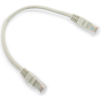Кабель патч-корд А1 0.25 м., U/UTP, 5e, CCA, серый A1-LCU5E-0.25M