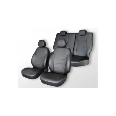 Чехлы на сиденья DEFLY Toyota Wish 2009-2017, 5 мест, экокожа черная Ty64-5-2K