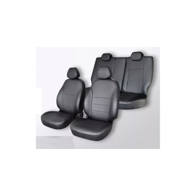 Чехлы на сиденья DEFLY Chery Tiggo T11, 2005-2013, задний ряд 50/50, экокожа черная Cr1-2K