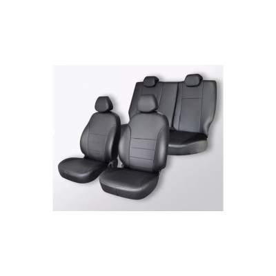 Чехлы на сиденья DEFLY Kia Rio (QB), 2011-2017, седан, экокожа черная Kia1-2K