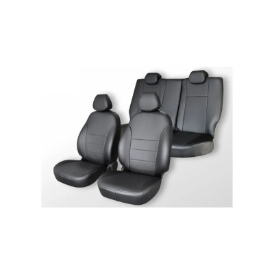 Чехлы на сиденья DEFLY Nissan Qashqai, 2006-2013, экокожа черная Nis2-2K