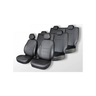 Чехлы на сиденья DEFLY Toyota Ipsum/Picnic, 2001-2009, 7 мест, второй ряд 60/40, экокожа черная Ty33-7-2K