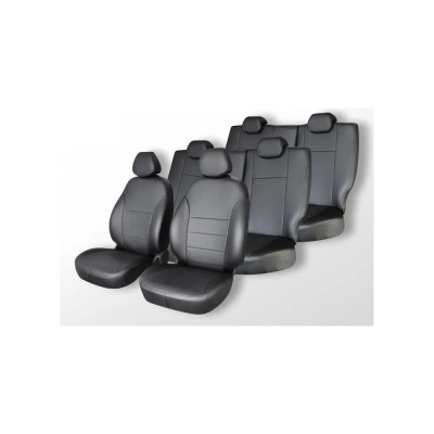 Чехлы на сиденья DEFLY Lexus GX470, 2002-2009, 7 мест, экокожа черная Lx6-7-2K