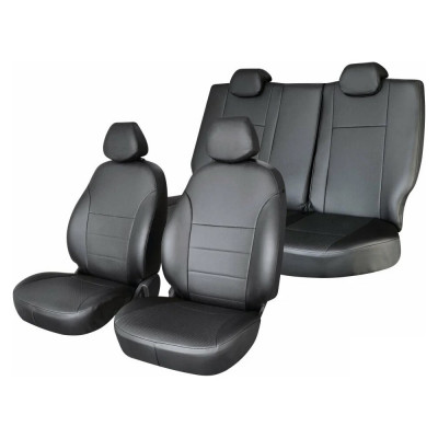 Чехлы на сиденья DEFLY Nissan Note (E12), 2012-2020, экокожа черная Nis13-2K