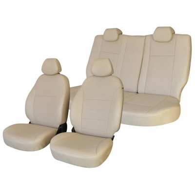 Чехлы на сиденья DEFLY Toyota Harrier (XU10), 1997-2003, экокожа бежевая Ty20-6K