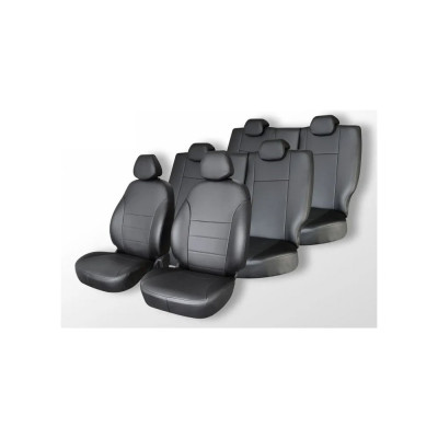 Чехлы на сиденья DEFLY Lexus LX470, 1998-2007, 7 мест, экокожа черная Lx2-7-2K