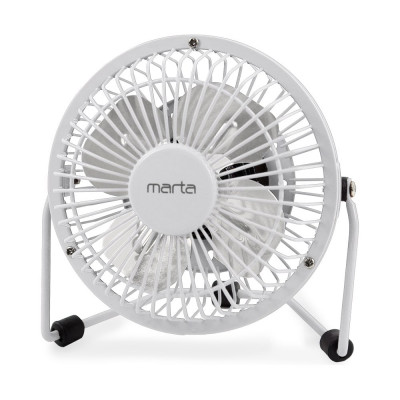Вентилятор настольный MARTA MT-FN2545 белый 39948