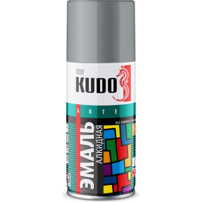 Эмаль универсальная KUDO серая RAL-7040 210 мл KU-1018.1