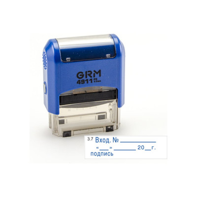 Стандартный штамп GRM 4911 p3 «3.7 вход. n (дата, подпись)» 110491300-37