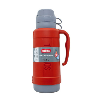 Термос THERMOS тм 40-180 со стеклянной колбой, Red, 1.8 л 674159