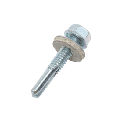 Кровельный саморез 23 Болта 6.3x32 мм, с шайбой и увеличен. сверлом, 50 шт. 11419