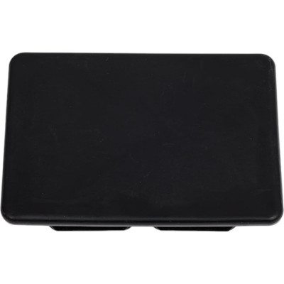 Заглушка для труб 23 Болта прямоугольная, 80x120 мм, черная, 10 шт. 26-0420