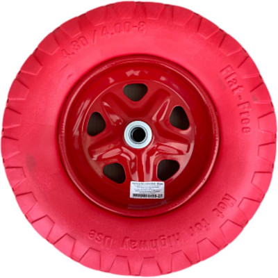 Колесо ПУ литое Variant 4.80/4.00-8, с подшипником 20 мм, для тачки 12110. К99-2Л