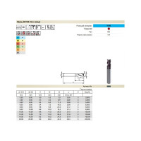 Фреза концевая Super Line GH100U (12 мм; Z=3; DIN6527K; твердый сплав; тип NH; FIRE) Guhring 5505 12,000
