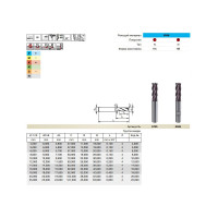 Фреза концевая Super Line RF100U (16 мм; DIN6527L; твердый сплав; тип N; FIRE) Guhring 5735 16,000
