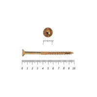 Саморезы по дереву КРЕП-КОМП ПРОФИ желтые, потайн. 6.0х100 мм 100 шт. 06100Fh