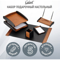 Настольный набор Galant cayman из дерева, 5 предметов, цвет светлое дерево/черный 238159