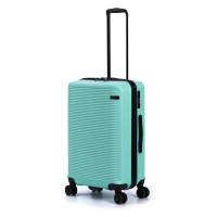 Чемодан Torber Caspian, светло-зеленый, ABS-пластик, 43x26x68 см, 64 л T2055M-Green