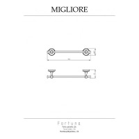 Полотенцедержатель Migliore FORTUNA L36 см, золото 27663