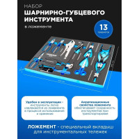 Набор шарнирно-губцевого инструмента Forsage 13пр, в ложементе F-K5136(51387)