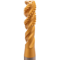 Машинный метчик с винтовой канавкой H-Tools М8 шаг 1.25 DIN371 HSSE-TiN 513X01-C2-0080