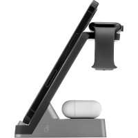 Беспроводное зарядное устройство ROCKET 3-в-1 Stand, мощность 30W max RWL502BL30ST-AD