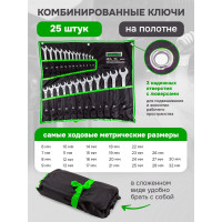 Ключи Forsland комбинированные, набор 25пр. (6-28, 30, 32мм) FL-5261P(54264)
