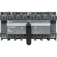Рубильник EKF 40A 4P реверсивный c рукояткой для прямой установки TwinBlock tb-s-40-4p-rev