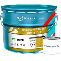 Эпоксидная краска AKREP -B10 для бетонных полов /10 кг+0,2 кг/ серый УТ000013065