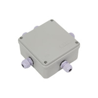 Распаячная коробка IEK км41330 о/п 100x100x50мм pg9 ip55 серая UKO10-100-100-050-K51-55
