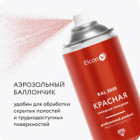 Универсальная алкидная эмаль Elcon ral 3020, красная, глянцевая, аэрозоль, 520 мл 00-00463208