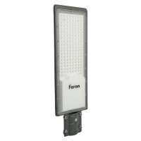 Светодиодный уличный консольный светильник FERON sp3036 150w 6400k 230v, серый, 48526
