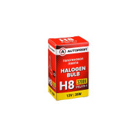 Автомобильная галогенная лампа AUTOPROFI H8, 12V, 35W, (PGJ19-1),1 шт, STANDARD STD-H8