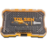 Набор вставок (бит) TOLSEN 1/4", PH, PZ, Hex, Torx, Slotted, 105 предметов 20188