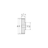 Зубчатый шкив под расточку ISKRA 90-8M-50 (PHP 90-8M-50RSB) 08M5090-ISKRA