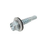 Кровельный саморез Качественный КРЕПЕЖ 5.5х25 мм, цинк, 50 шт. 0200183 КЧ