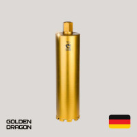 Коронка алмазная по бетону 112/400 мм, 9 сегментов, 1 1/4 GOLDEN DRAGON 112/400.11/4.GD