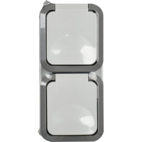 Розетка IEK Tors 2-ая с з/к кр. верт. 16а ip55 ts232 белый TS-R26-16-55-V-K41