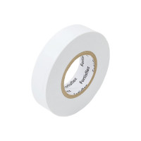 Изолента ПВХ Fortisflex 15x0.13 мм, 20 м, белый 90804